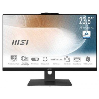 MSI AIO MODERN AM242P 12M-645EU. 23.8" IPS LED FHD 16:9 (1920X1080). I5-1235U. UMA. SO-DIMM DDR4 16GB (8G*2). 512GB SSD. SIN SO. BLANCO. (Espera 4 dias) MSI AIO MODERN AM242P 12M-645EU. 23.8" IPS LED FHD 16:9 (1920X1080). I5-1235U. UMA. SO-DIMM DDR4 16GB (8G*2). 512GB SSD. SIN SO. BLANCO. (Espera 4 dias)