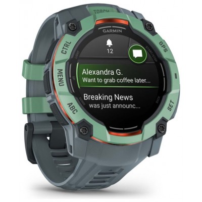 SMARTWATCH GARMIN INSTINCT 3 50MM AMOLED VERDE CORREA VERDE SMARTWATCH GARMIN INSTINCT 3 50MM AMOLED VERDE CORREA VERDE