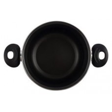 OLLA CON TAPA CRISTAL MAGEFESA K2 ROJO 16 ACERO