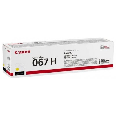 CANON Toner 067H amarillo, i-SENSYS LBP631 LBP633 MF651 MF655 MF657 2.350p.