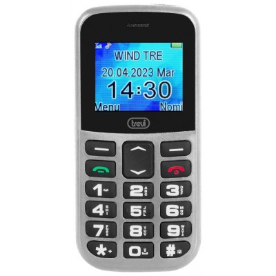 TELEFONO TREVI MAX 20 SENIOR PHONE BIG BUTTON FUNCION S.O.S. SILVER