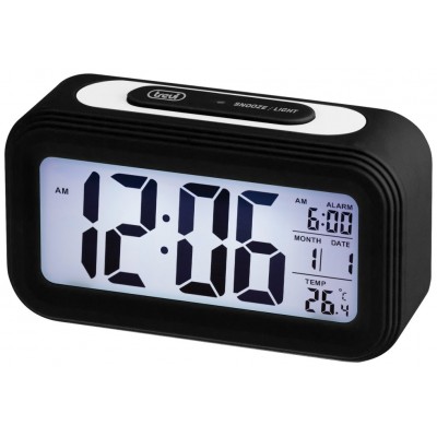 RELOJ DIGITAL CON ALARMA Y TERMÓMETRO TREVI SL 3068 S NEGRO