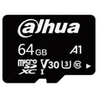 DAHUA MICROSD 64GB, ENTRY LEVEL VIDEO SURVEILLANCE MICROSD CARD, READ SPEED UP TO 100 MB/S, WRITE SPEED UP TO 40 MB/S, SPEED CLASS C10, U3, V30, A1 (DHI-TF-L100-64GB) (Espera 4 dias)