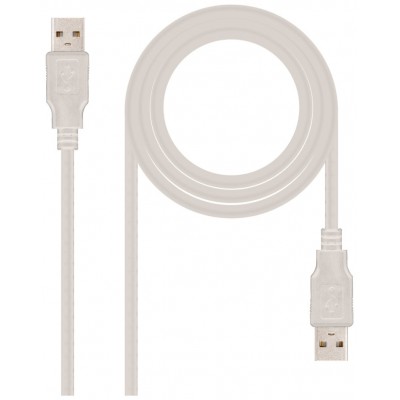 CABLE USB 2.0 TIPO AM-AM 2.0 M NANOCABLE 10.01.0303