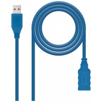 CABLE EXTENSION USB 3.0 TIPO A/M-A/H AZUL 2M NANOCABLE (Espera 4 dias)