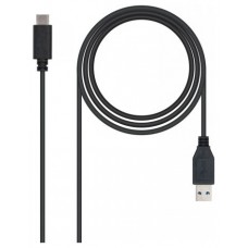 CABLE USB 3.1 GEN2 10GBPS 3A TIPO USB-CM-AM NEGRO 1.0M