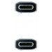 CABLE USB 3.1 GEN2 10Gbps 5A 4K/60Hz, USB-C/M USB-C/M 1.5 M GRIS/NEGRO NANOCABLE (Espera 4 dias)