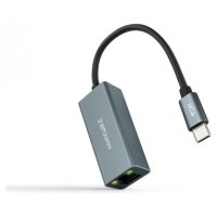 CONVERSOR USB-C ETHERNET GB Mbps GRIS 15 CM NANOCABLE