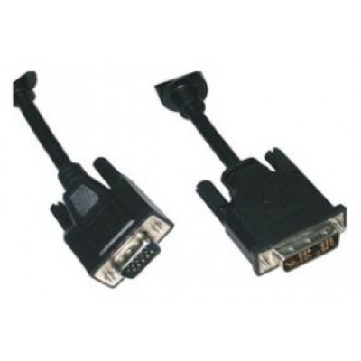 DVI A - SVGA, 3m, Negro