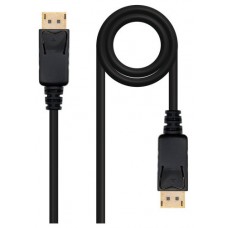 CABLE DISPLAYPORT DP/M-DP/M NEGRO 1.5 M NANOCABLE (Espera 4 dias)