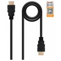 CABLE HDMI V2.0 4K 60HZ 18GBPS AM-AM NEGRO 0.5 M