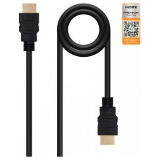 CABLE HDMI V2.0 4K 60HZ 18GBPS AM-AM NEGRO 2.0 M