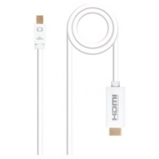 Mini DP - HDMI, M-M, 5 m, Blanco