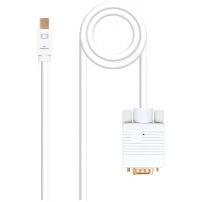 Mini DP - VGA, M-M, 2 m, Blanco