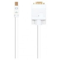 CABLE CONVERSOR MINI DP A VGA MINI DPM - VGAM BLANCO