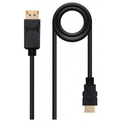 CABLE CONVERSOR DP A HDMI DPM - HDMI/M NEGRO 0.5 M