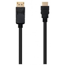 CABLE CONVERSOR DP A HDMI, DP/M-HDMI/M NEGRO 10M NANOCABLE (Espera 4 dias)