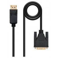 DP - DVI, M-M, 3 m, Negro