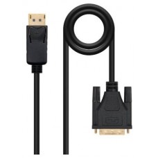DP - DVI, M-M, 3 m, Negro