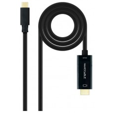 CABLE CONVERSOR USB-C/M A HDMI/M 4K-30HZ 1.8 M