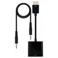 CONVERSOR HDMI SVGA+AUDIO HDMIM-SVGAH+3.5H 10CM+1M