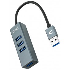 HUB USB NANOCABLE 4 USB 3.0. USB-A/M-USB 3.0/H GRIS 10