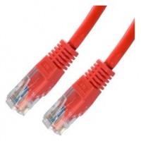 CABLE RED LATIGUILLO RJ45 CAT.5E UTP AWG24 ROJO 0.5 M