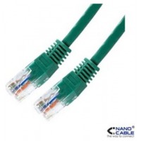 CABLE DE RED LATIGUILLO RJ45 CAT.5E UTP AWG24 3 M VERDE NANOCABLE (Espera 4 dias)