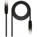 RJ-45, Cat5e, UTP, AWG 24, Negro, 10m
