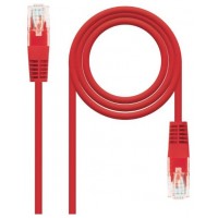 CABLE DE RED LATIGUILLO RJ45 UTP CAT6 AWG24 0.25 M ROJO NANOCABLE (Espera 4 dias)