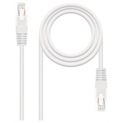 CABLE RED LATIGUILLO RJ45 CAT.6 UTP AWG24 BLANCO 2.0 M