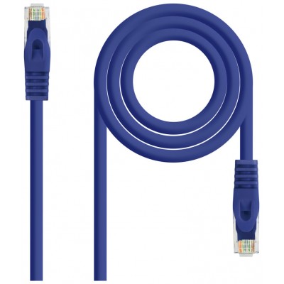 Cable Red Latiguillo RJ45 LSZH CAT.6A UTP AWG24, Azul,