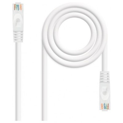 CABLE DE RED LATIGUILLO RJ45 UTP CAT6A AWG24 LSZH 0.30 M BLANCO NANOCABLE (Espera 4 dias)