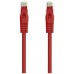 Cat6A, RJ-45, UTP, LSZH, AWG 24, 0.5 m, Rojo