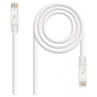 Cat6A, RJ-45, UTP, LSZH, AWG 24, 0.5 m, Blanco