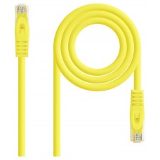 CABLE RED LATIGUILLO RJ45 CAT.6A LSZH UTP AWG24, 1M AMARILLO NANOCABLE (Espera 4 dias)