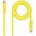 CABLE RED LATIGUILLO RJ45 CAT.6A LSZH UTP AWG24, 1M AMARILLO NANOCABLE (Espera 4 dias)