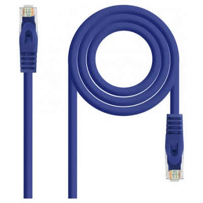 CABLE DE RED LATIGUILLO RJ45 UTP CAT6A AWG24 2 M AZUL NANOCABLE (Espera 4 dias)