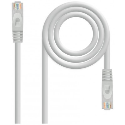 CABLE DE RED LATIGUILLO RJ45 UTP CAT6A AWG24 5 M GRIS NANOCABLE (Espera 4 dias)