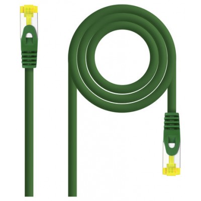 CABLE DE RED LATIGUILLO RJ45 SFTP CAT6A AWG26 0.5 M VERDE NANOCABLE (Espera 4 dias)