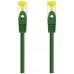 CABLE RED LATIGUILLO RJ45 CAT.6A LSZH SFTP AWG26, 0.30M VERDE NANOCABLE (Espera 4 dias)