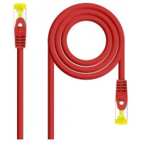 CABLE DE RED LATIGUILLO RJ45 SFTP CAT6A AWG26 0.30 M ROJO NANOCABLE (Espera 4 dias)
