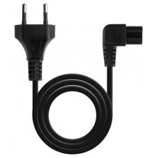 CABLE ALIMENT. ACODADO CEE7/16/M-C7/H NEGRO 3.0 M (Espera 4 dias)