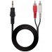 Nanocable - Cable audio estereo, Jack 3.5/M-2xRCA/M,