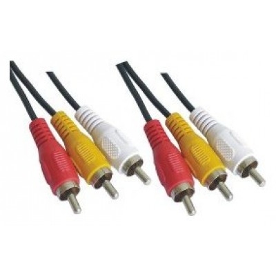 Nanocable - Cable de audio y video RCA de 1,8m