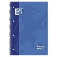 CUADERNO EUROPEANBOOK 1 TAPA EXTRADURA A4+ 80 HOJAS 5X5 COLOR AZUL OSCURO OXFORD 100430197 (MIN5) (Espera 4 dias)