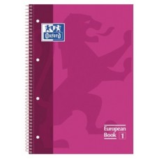 CUADERNO EUROPEANBOOK 1 TAPA EXTRADURA A4+ 80 HOJAS 5X5 COLOR FUCSIA OXFORD 100430270 (MIN5) (Espera 4 dias)