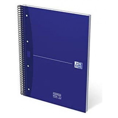 CUADERNO EUROPEANBOOK 1 TAPA EXTRADURA A4+ 80 HOJAS 5X5 COLOR AZUL ESSENTIALS OXFORD 100430421 (MIN5) (Espera 4 dias)