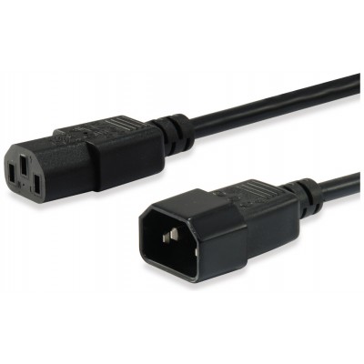 CABLE ALARGO ALIMENTACION IEC MACHO - HEMBRA EQUIP 3M
