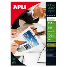 PAQUETE 100 HOJAS PAPEL FOTO GLOSS 210G. A4 APLI 11833 (Espera 4 dias)